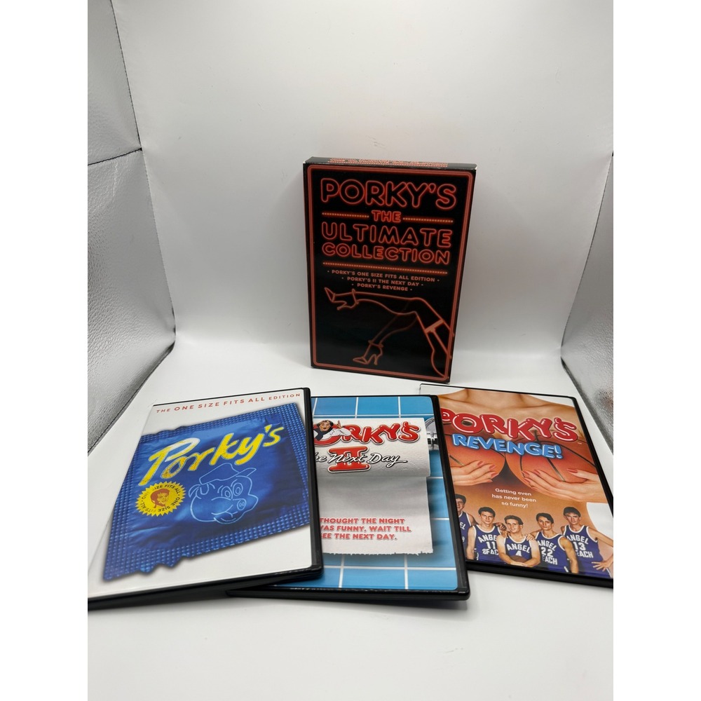 Porky's The Ultimate Collection DVD Set 3-Disc Trilogy 80s Comedy Movie Box Set